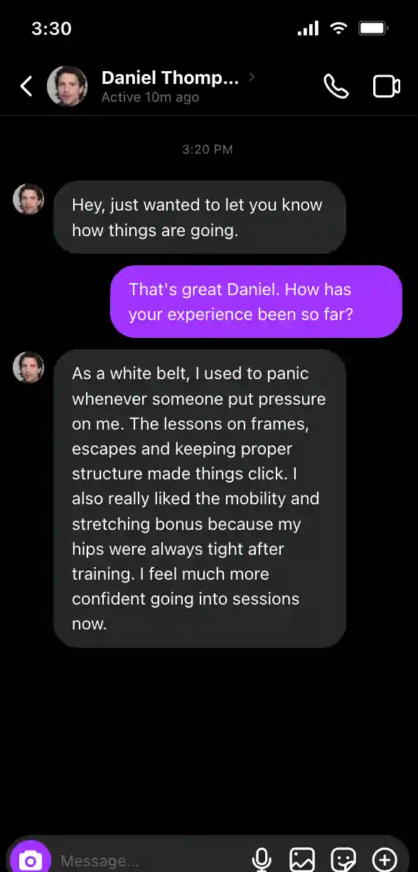 WhatsApp testimonial 4