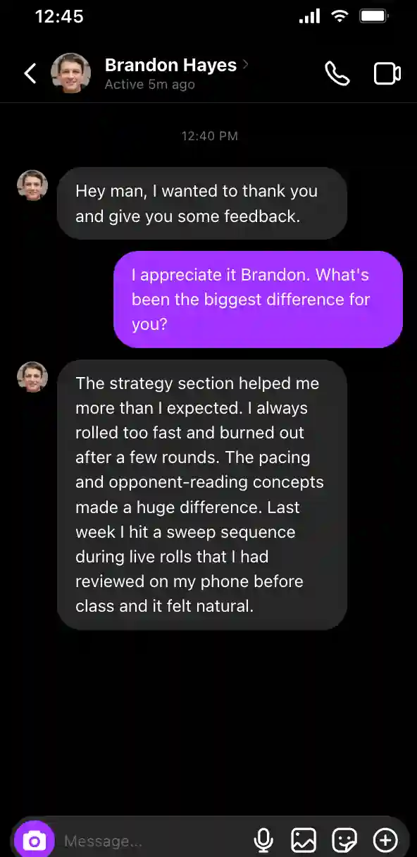 WhatsApp testimonial 3